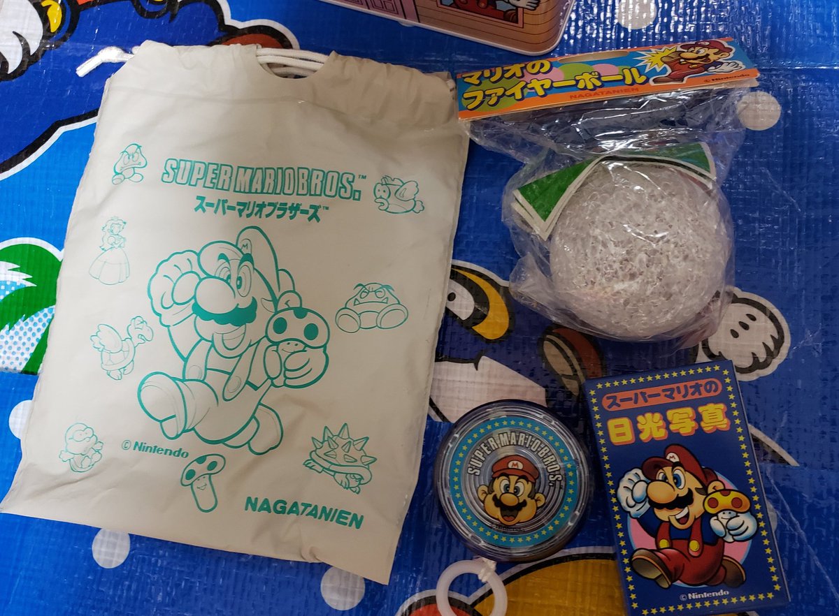永谷園のスーパーマリオの博物館を入手、トランプとハンカチが欠品です