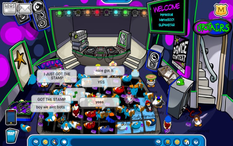 Resultado de imagen para dance-a-thon club penguin rewritten