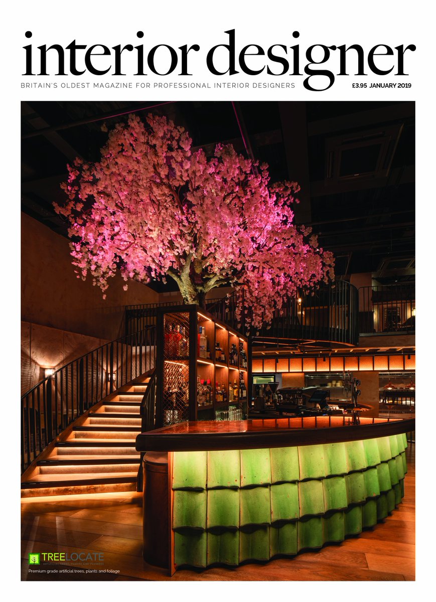 IDmagazineUK's tweet photo. Happy New Year all! Have you seen our January edition yet? Check out our stunning front cover by @treelocate and maybe get yourselves down to the beautifully designed Kym's, London, designed by @MichaelisBoyd https://t.co/02b5PgbfyB