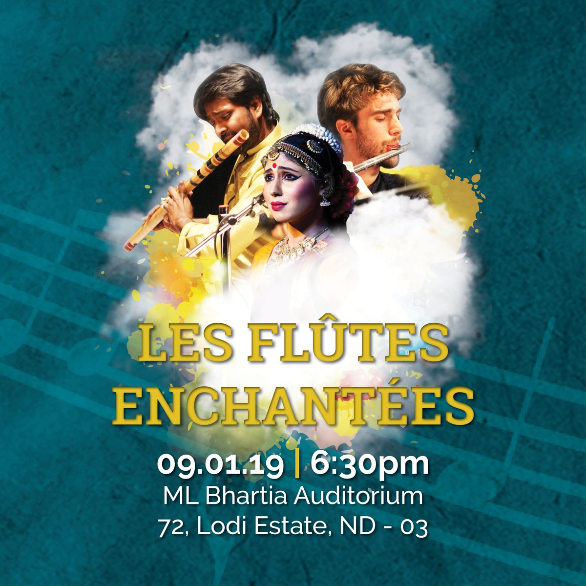 alliancefrdelhi's tweet photo. A true Indo-French collaboration between Indian flute of Krishna and French melodies of Pan.
Rishab Prasanna and Samual Bricault bringing together the legacy of great cultures with Tanya Saxena, a very talented Indian dancer.
#Music #Dance #inchorus #Classical #flute https://t.co/UT6uVCU1bi