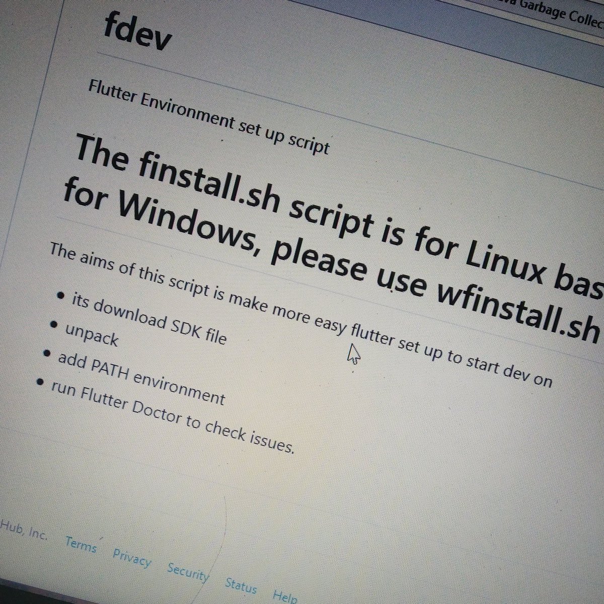DevFlutter's tweet image. [pt] Hi guys, Today I&apos;m showing y&apos;all a script to set up on the @flutterio devEnv in your (new) machine, or OS installation, anyway... If you starting or, something else, the script make it easier. So, check it out on my @github (github@allansrc)

@googledevbr #dev #android #ios