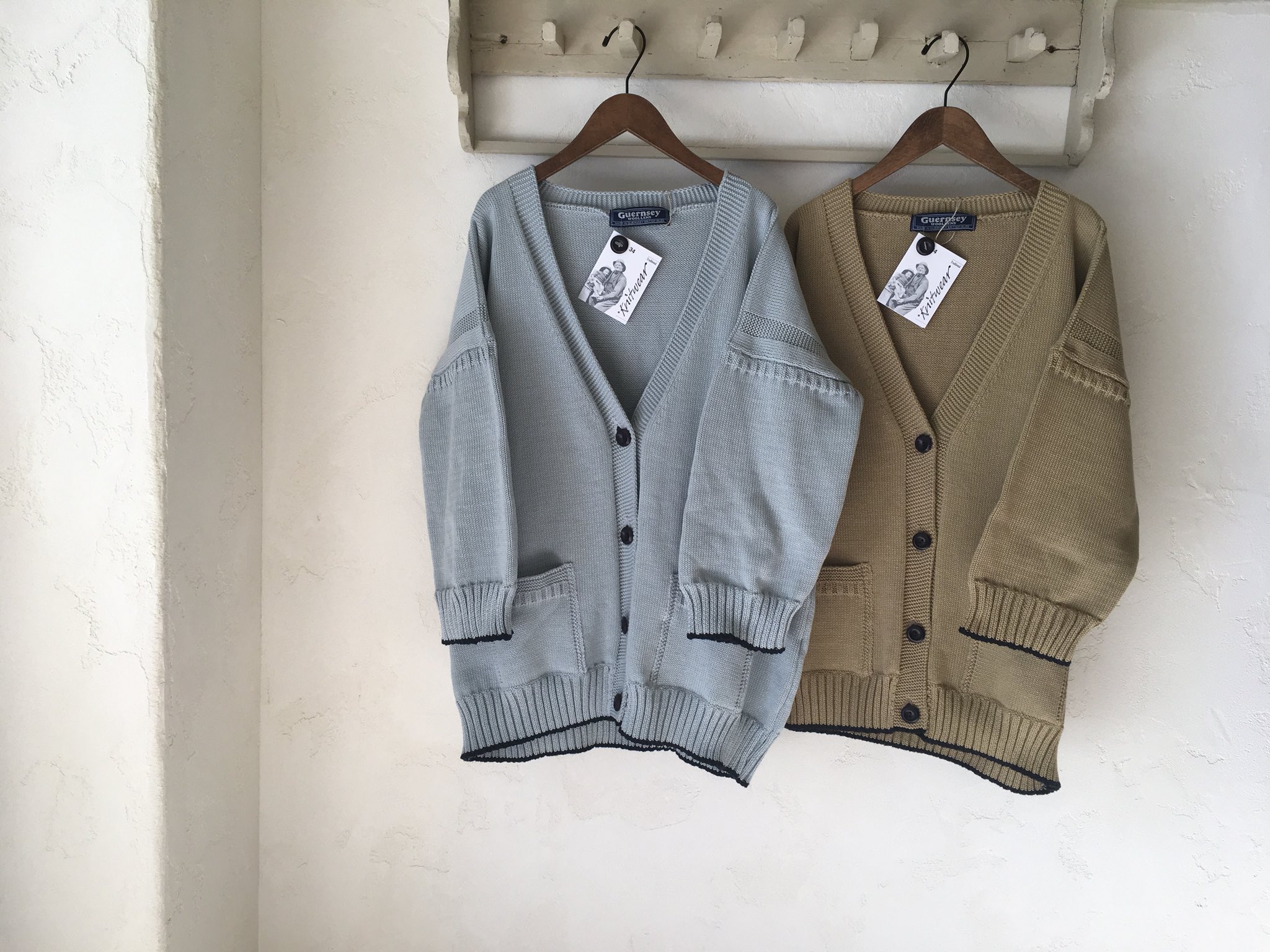 ネストローブ　nestrobe GUERNSEY WOOLLENS　カーディガン