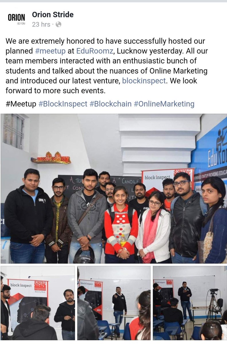 edu_roomz's tweet photo. BlockInspect &amp; Orion Stride Meetup at EduRoomz https://t.co/jFNtkj4Cy1 https://t.co/hwaGL6bECD