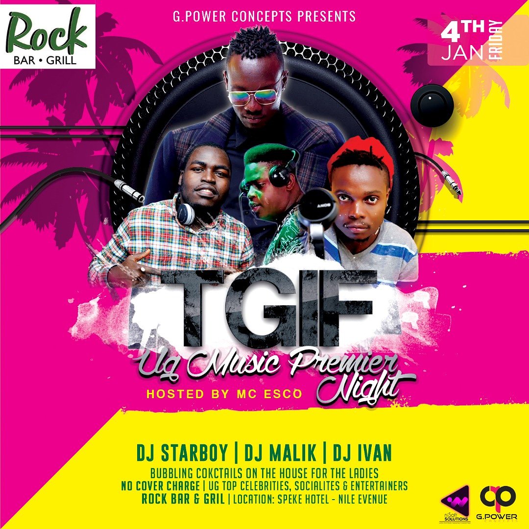 concepts_power's tweet photo. Let's do this tonight, it's #TGIF hosted by @Staresco at Rock Bar and Grill, don't miss all the #Gpower family https://t.co/FMgECwox22