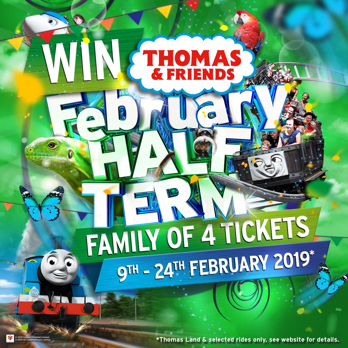 For the first #FreebieFriday of the 2019, we are giving you the chance to WIN a family of 4 ticket to our Thomas &amp; Friends February Half Term event. To enter, LIKE this post and RETWEET with your New Year's resolution. Good luck! T&amp;Cs apply. socsi.in/yiyMr