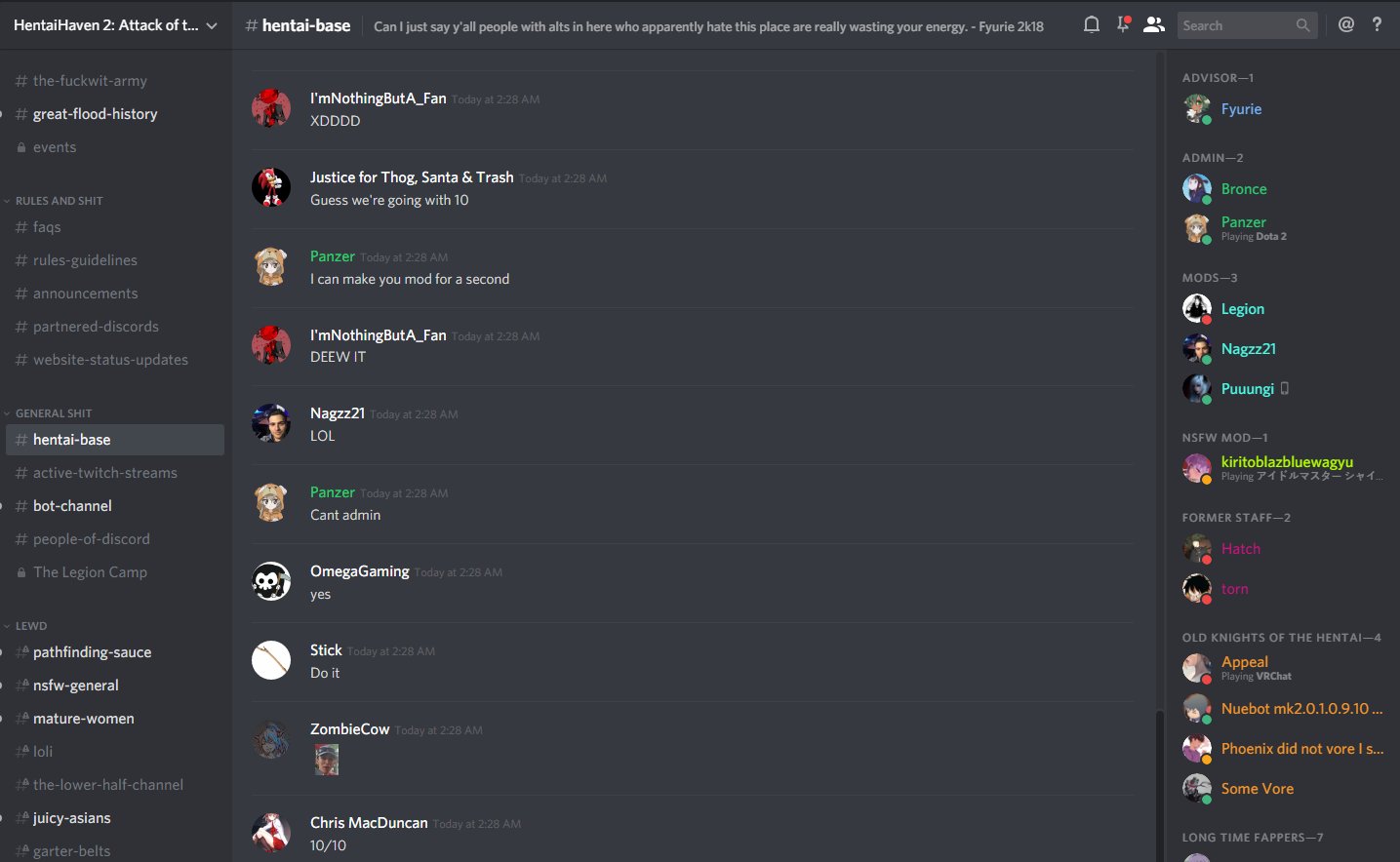 Contori on X: Can't believe @Nagzz21 was moderator in Hentai Haven discord!  t.comopHmrUGRR  X