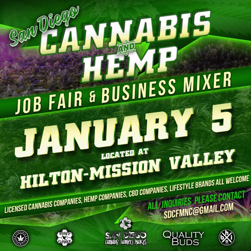 quality_buds's tweet photo. San Diego Cannabis/Hemp Job Fair &amp; Mixer - https://t.co/13BsF0VLw4 https://t.co/j5gTSrPs99