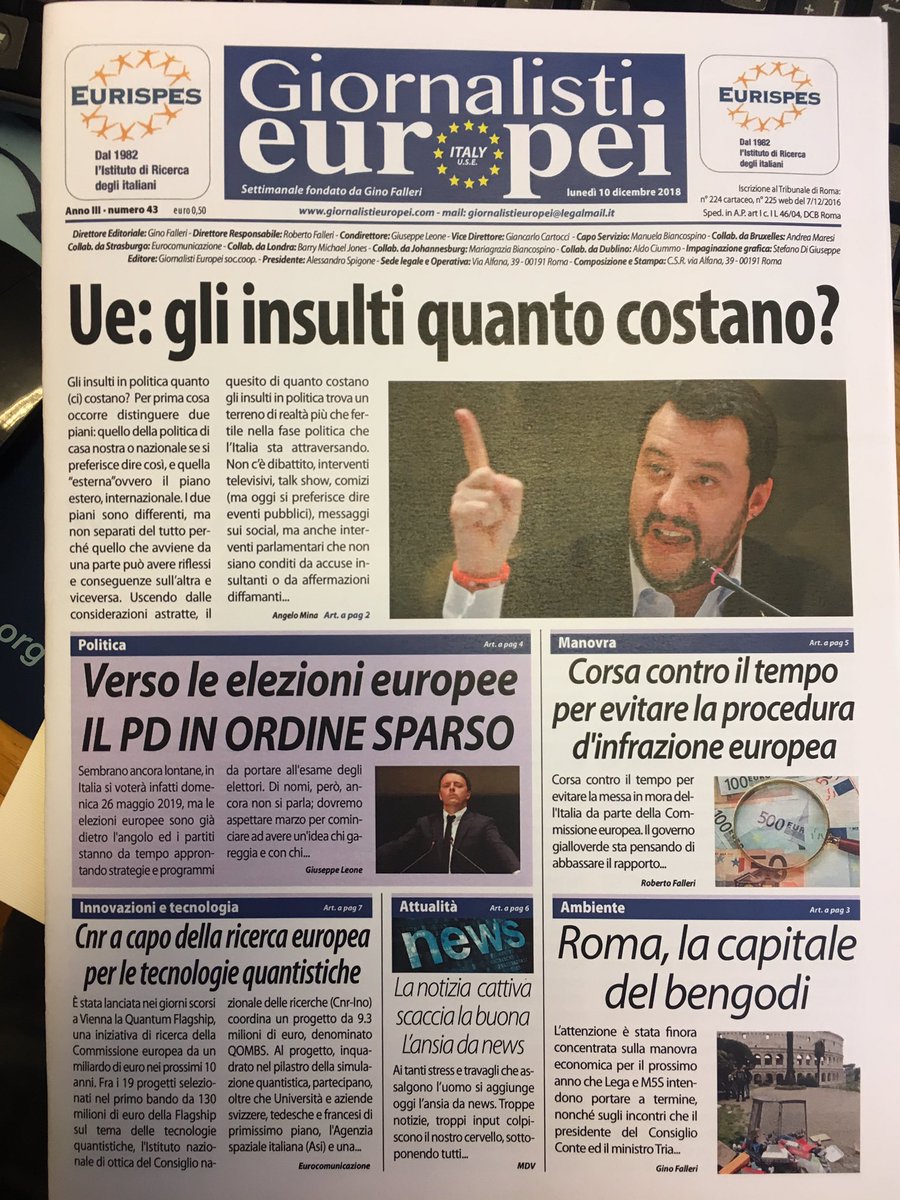 GinoFalleri's tweet photo. Su Giornalisti Europei, articoli Leone, Falleri R., Maggi, Paradiso, Arco, Mina, Falleri G. https://t.co/s09ck0tKwo