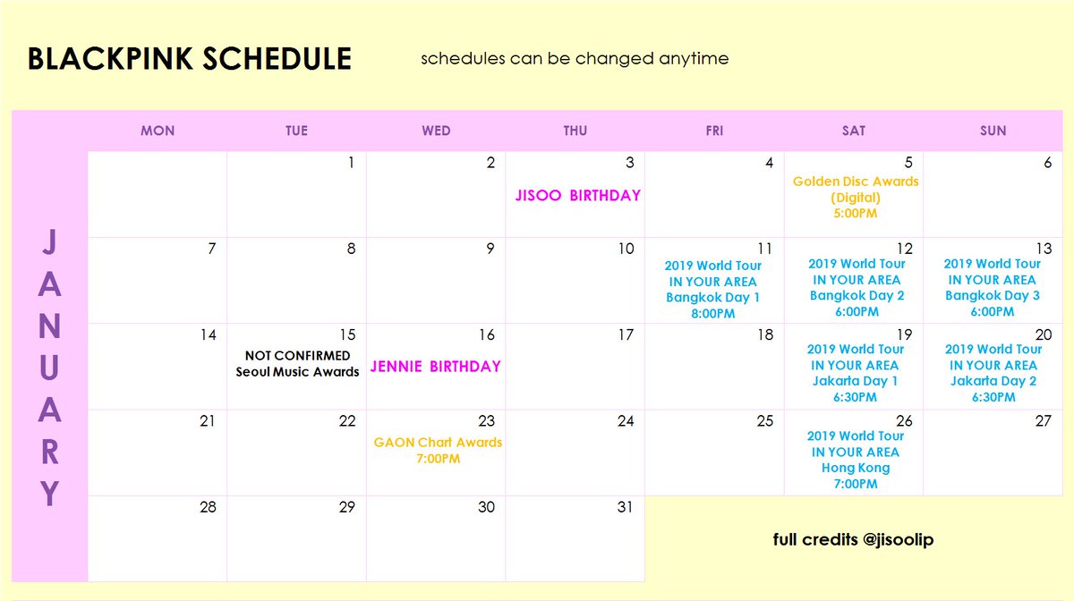 Schedule Award Payment Chart