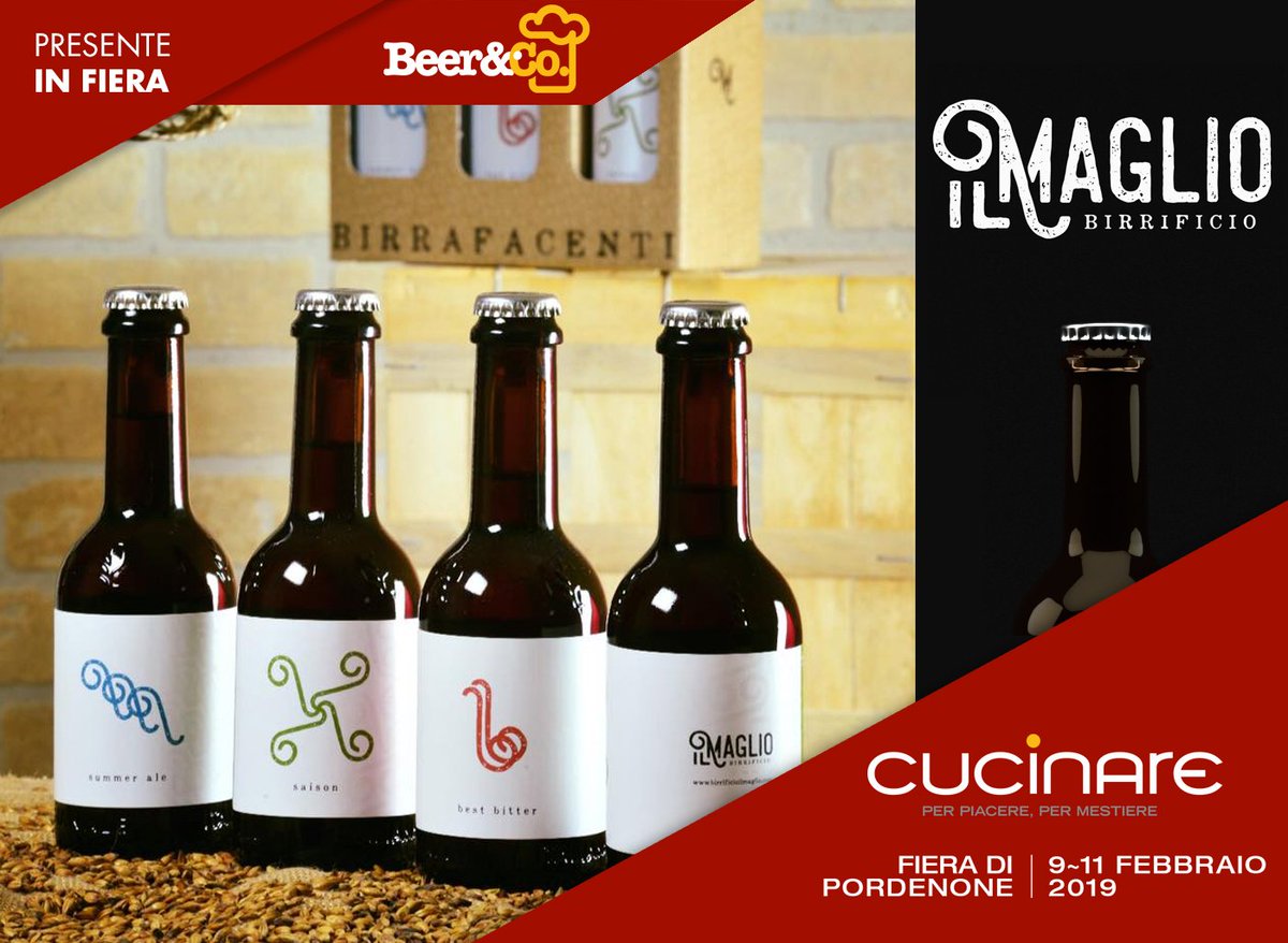 FieraCucinare's tweet photo. È con noi anche quest’anno, in qualità di espositore a BEER&CO, il Birrificio IL MAGLIO.
Vieni a scoprire a #CUCINARE2019 le loro birre.
https://t.co/yKgjniyh83
#cucinare #food #cucinaitaliana #pordenonefiere #Gazzettino #messveneto #Fvg #salute #cucinaregreen #beer #birrifici https://t.co/y8ph94BV89