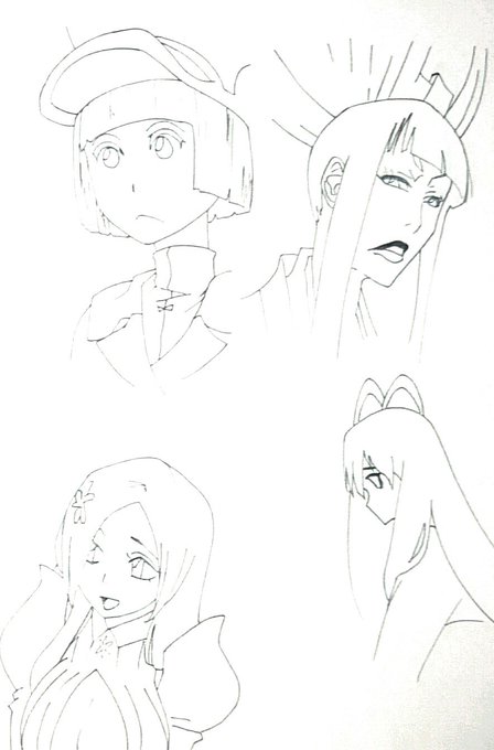 BLEACHの模写練習その3,4です～ 