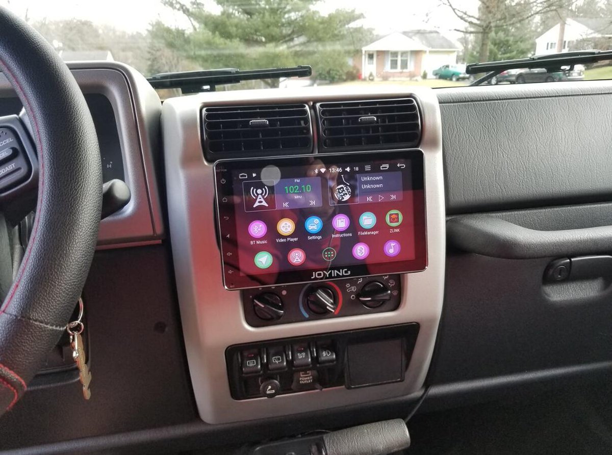 Top 83+ imagen double din stereo for jeep wrangler Abzlocal.mx