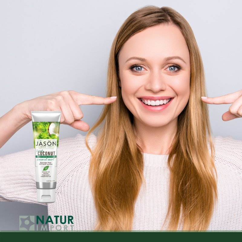 NaturImport's tweet photo. Mantén tus dientes limpios con el Dentífrico Coco Menta de Jason. A base de aceite virgen de Coco ecológico y aceite de Menta, que dan brillo a los dientes y dejan el aliento fresco. No contiene: flúor, SLS, parabenos, edulcorantes artificiales, ni gluten.
https://t.co/b9Ta43PhuT https://t.co/zrZwDogljv