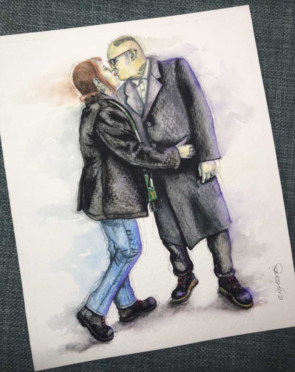 NorthernSoulArt's tweet photo. Morning sexy people...Happy Friday....well its full on already, which is a good thing....and can finally show you the Skin couple Commission that went to the USA, and the fellas response 😍👌❣️ have a great day...catch you when I can 💋💋 https://t.co/Y3L30yEE2U