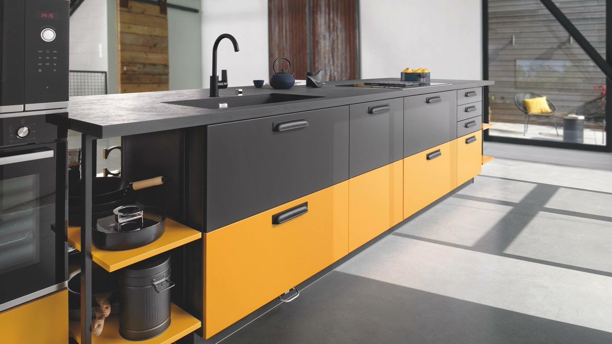 Beautiful new colours in the Schmidt 2019 range. With Colour Mix, you can express your personality by choosing up to three colours for your units. Come in and talk to us about your new dream kitchen #kitchens #schmidt