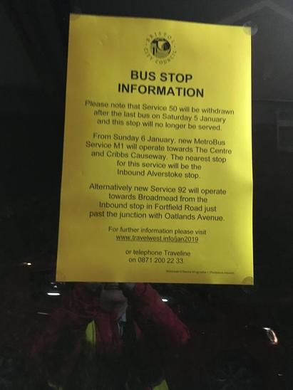 bristol_citizen's tweet photo. Bus stops shutting in south Bristol as Metrobus arrives: https://t.co/ZfHxMHjeTi