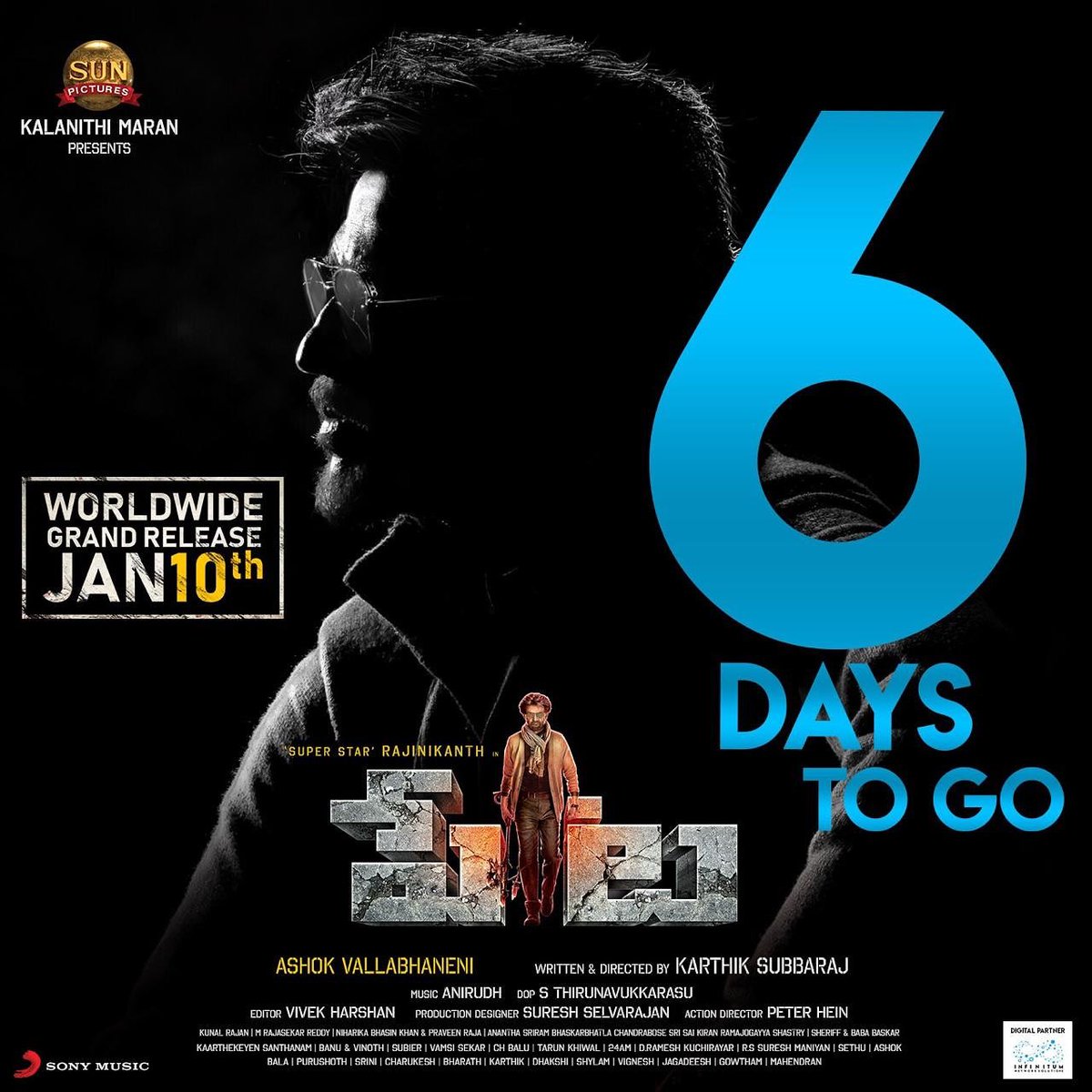 PetaOffl's tweet photo. @rajinikanth βs #Peta
#GetRajinified π
#6DaysToGoForPETA
@karthiksubbaraj @sunpictures @AshokV_ @SimranbaggaOffc
@trishtrashers @VijaySethuOffl @Nawazuddin_S
@anirudhofficial
#petta #Peta6DaysToGo
#PettaParaak #PetaOnJan10th
#PettaJan10thParaak #PettaPongal2019 https://t.co/2GModQetQF