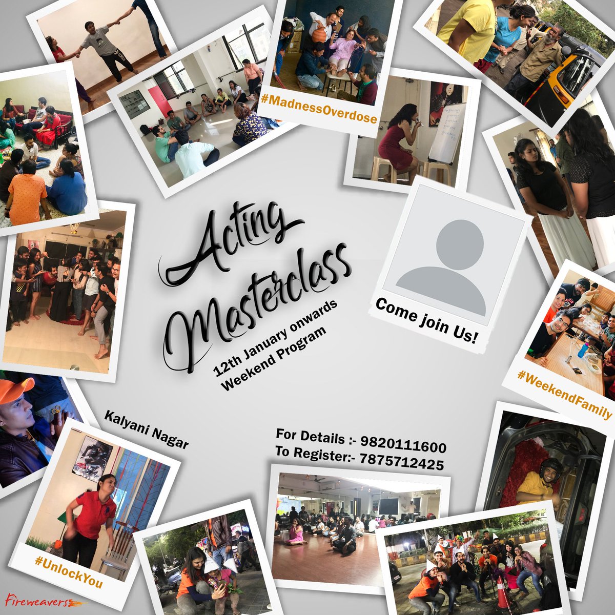 fireweavers's tweet photo. Hurry Up! 
Last Few seats remaining. https://t.co/vMhdNa4bX6
