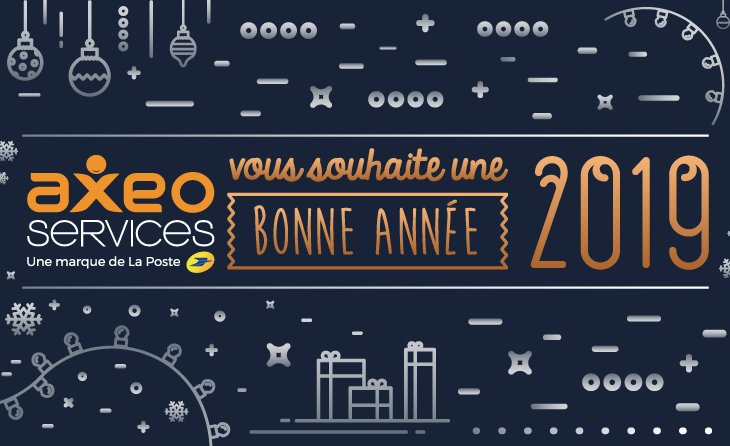 Toute l'équipe AXEO Services vous souhaite une excellente année 2019 !