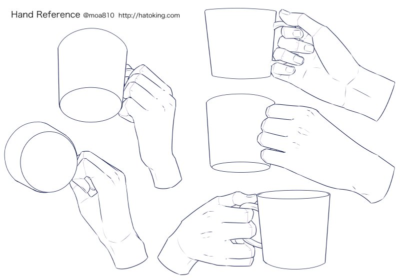 Moa お知らせ トレスokな手のイラスト資料集に 紙カップ Paper Cup を追加しました モデルに使用したのはスタバのトールサイズ T Co wjw0jtjn T Co Bsvz2qgay0 Twitter