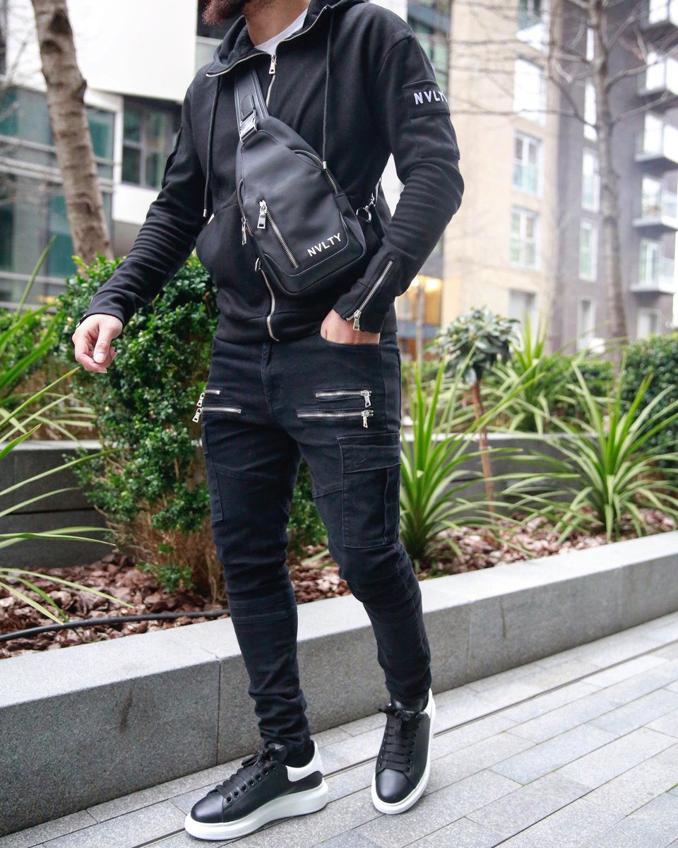 RESTOCK NEWS ! The Black Biker Cargos &amp; Logo Sling Bag are now Back in Stock. Limited Availability. Shop while you can... nvltylondon.com/collections/all