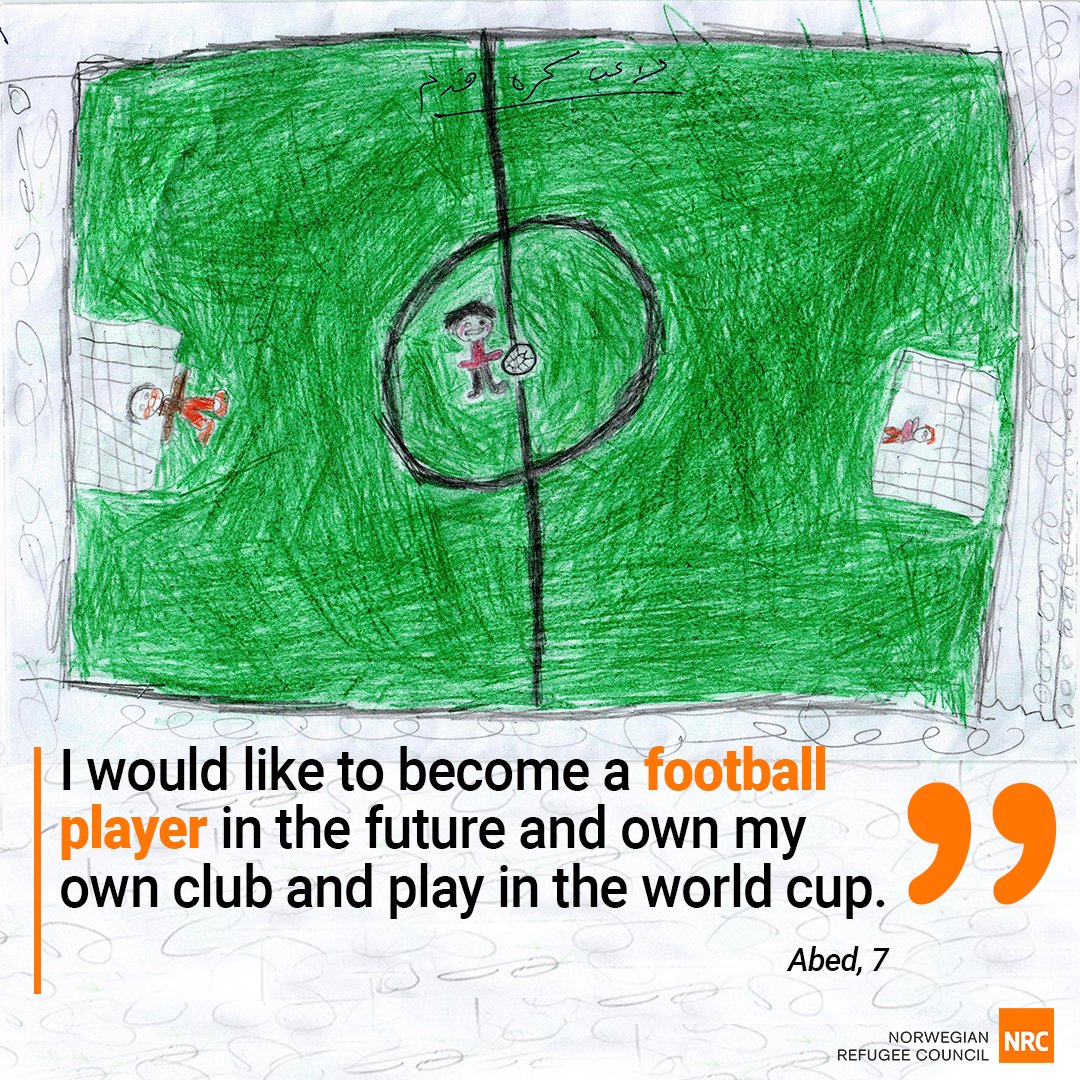 NRC_Norway's tweet image. Becoming a professional football player is a dream for many boys and girls. See how Abed, 9, dreams of becoming a star athlete…
#Syria #NotAnotherYear