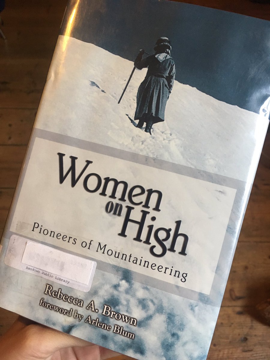 RoamMtns's tweet image. Enjoying this book about pioneering women mountaineers.