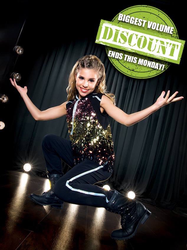 It's time to order your dance costumes! 

Monday, January 7th is the last day to save up to 18%. 
Place your combined Dance, Holiday, Competition &amp; Team orders now at awishcometrue.com