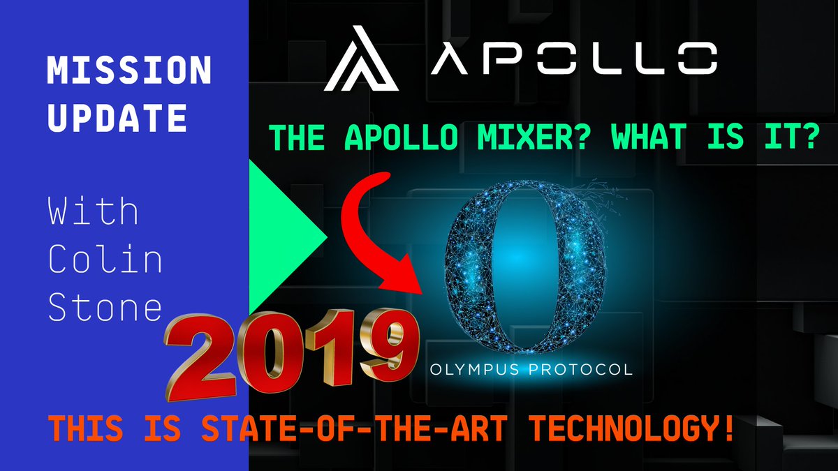 ApolloCurrency's tweet image. Check out today's mission update with @Colin_Stone_                                                        

Olympus 2.0 and the Apollo Mixer? What is it?                  

youtu.be/tjN0BynfFxw

#apl #crypto #coin #currency #apollocurrency