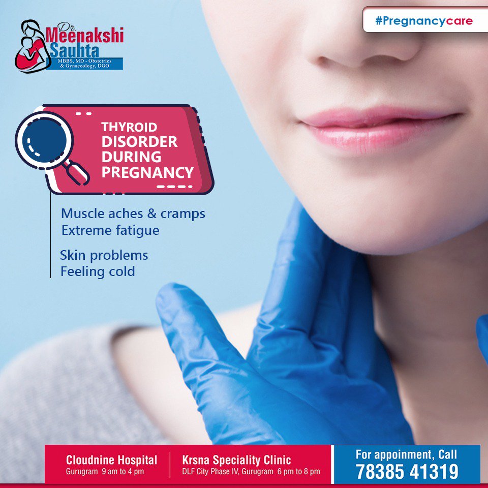 dr_sauhta's tweet photo. Thyroid disease in pregnancy can affect the health of the mother as well as the child before birth. For the best consultation contact, Dr. Meenakshi Sauhta. Book your test today at https://t.co/8KkJNrUGbt or contact us +91-9871673784 
#Pregnancycare https://t.co/qMOdvTL4iK