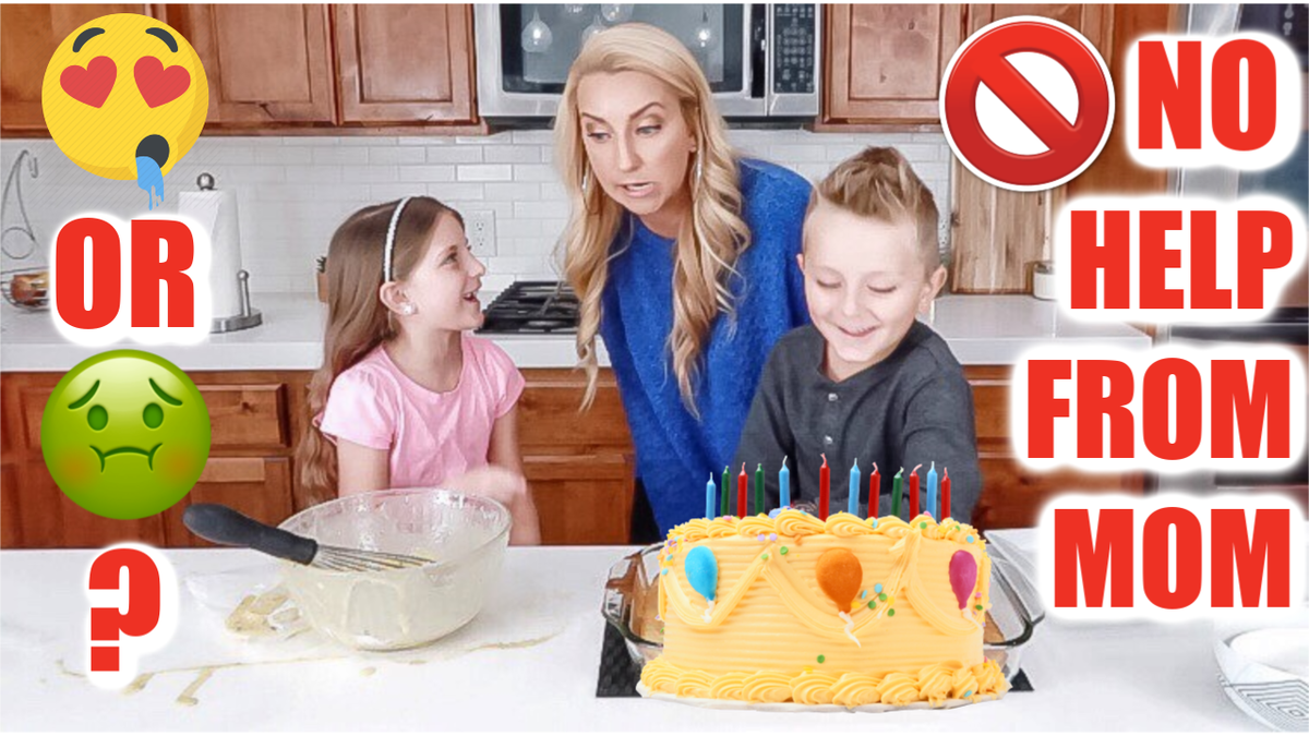 Gotta watch this with your kids! Fun Kid's Cake Challenge where mom isn't allowed to help! It's so fun and hilarious watching your kids try to bake a cake on their own! WATCH HERE: youtu.be/INi8sd6kkeA #cake #baking #youtube #funnykids #kidchallenge #Friyay