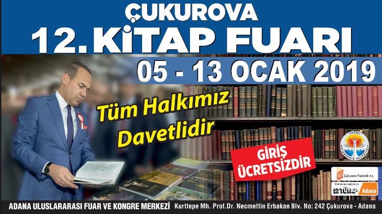 CUFASADANA's tweet photo. 12.Kitap fuarı  05-13 Ocak 2019  tarihinde kapılarını ziyaretçilerine açıyor.Tüm halkımız davetlidir 
#adana #cukurova #fuar #fuaralanı #kitap #kitapfuarı #tumhalkimizdavetlidir #cukurovafuarcılık https://t.co/YaaTjkk3oD