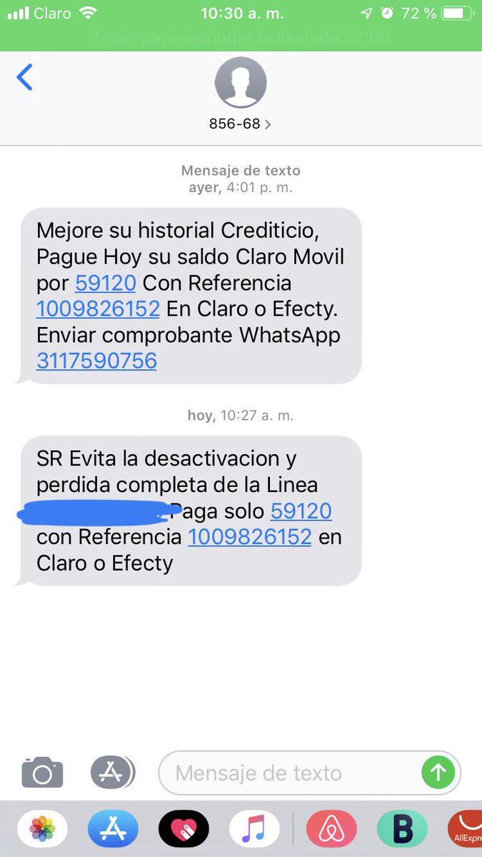 _NatuR_'s tweet photo. Qué fastidio con @ClaroTeAyuda YO ¡¡YA PAGUÉ MI FACTURA!! Empezaron el año con amenazas de suspensión de mi línea y con cobros prejurídicos... se me calman, por favor. https://t.co/VTEDksVEap