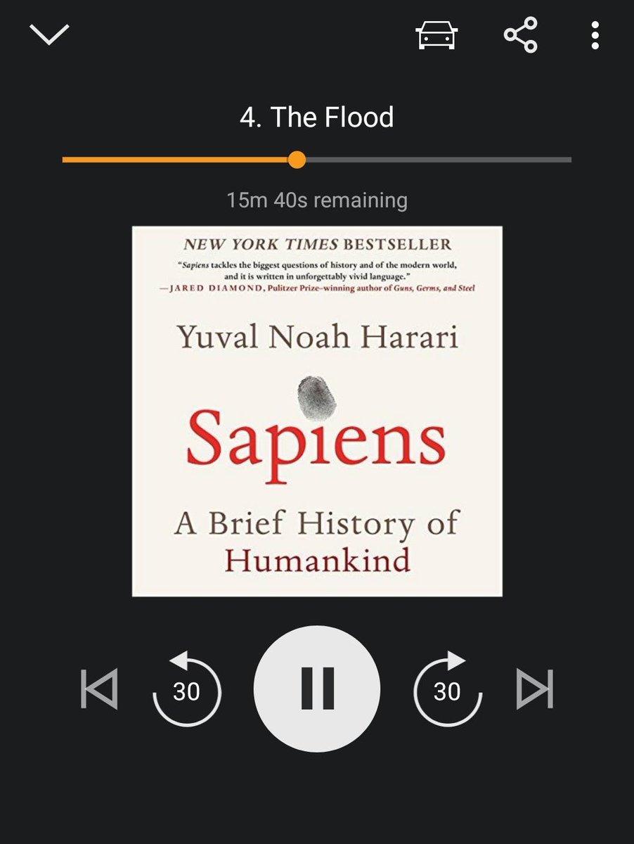 qinyuanlei's tweet photo. I've been listening to Yuval Noah Harari's Sapiens: A Brief History of Humankind on audible these days. What are you listening to/reading lately? 

#amreading #booknerd #audible #technology #techart #writerscommunity https://t.co/ZfJHJqrhn0