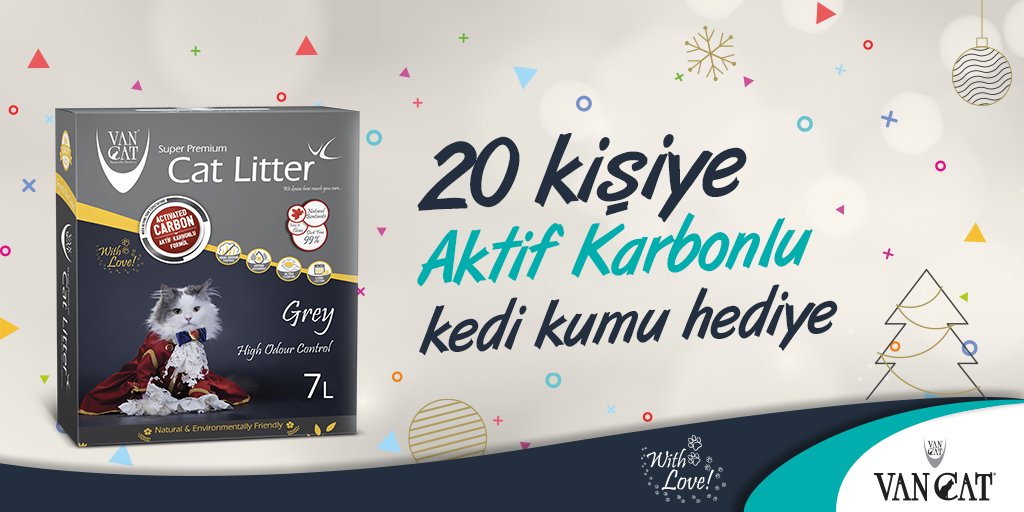 VanCat #Hediye Yağmuru Başladı 😻

➡️ Hesabımızı takip et
➡️ Tweetimizi beğen ve Retweetle
➡️ 1 arkadaşını etiketle

VanCat Aktif Karbonlu kedi kumu kazanacak 20 #Twitter takipçimizden biri olma şansı yakala 🎉

📅 Son katılım tarihi 07 Ocak 2019 Pazartesi.