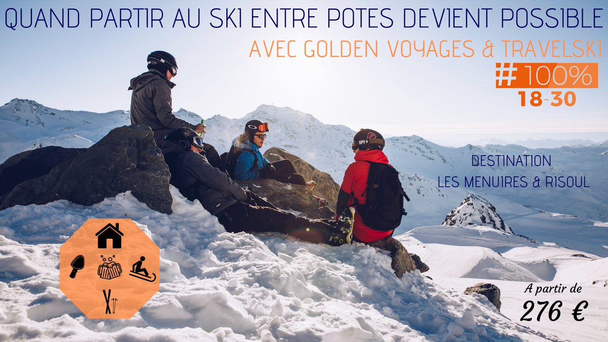 En collaboration avec <a href="/travelski/">Travelski</a>, nous lançons notre nouvelle offre SKI 100% 18-30 ans. Pour plus d'informations : youtube.com/watch?v=U3NrN2…
Retrouvez l'offre directement sur : travelski.com/jeunes