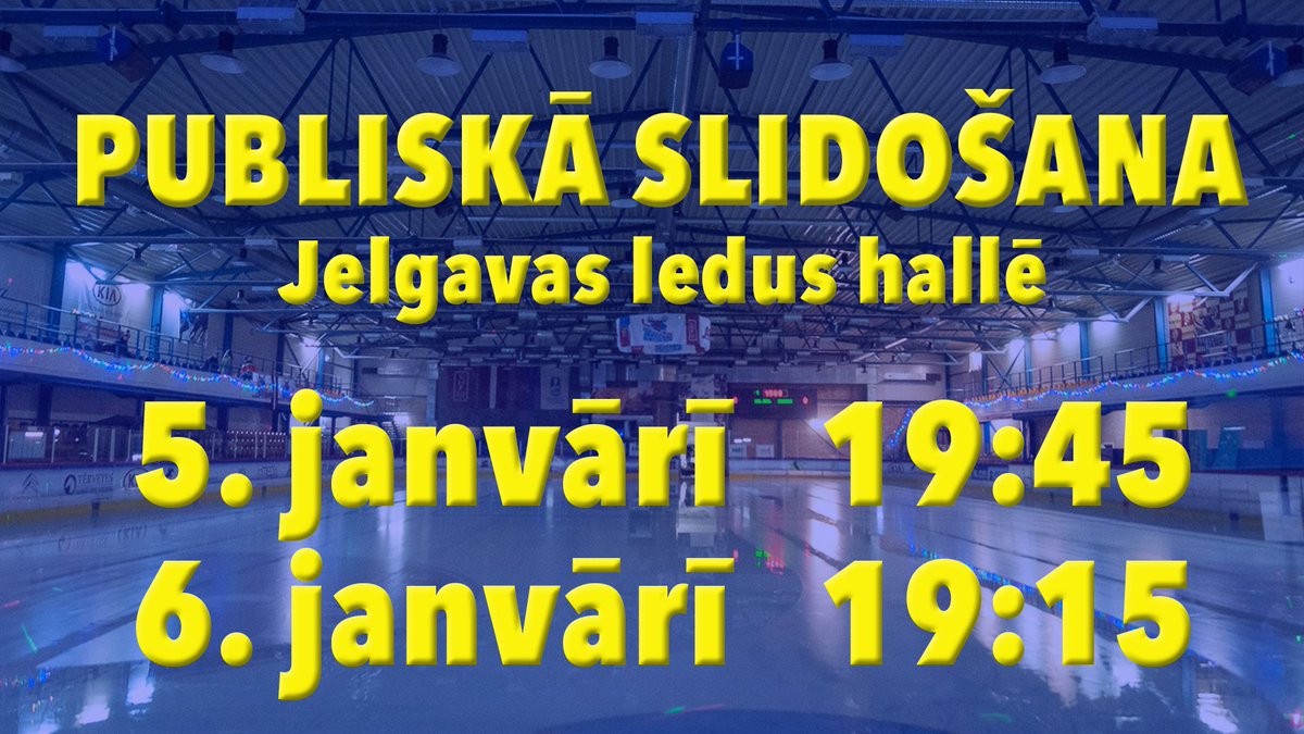 Sestdien un svētdien <a href="/JelgavaLV/">Jelgava</a> <a href="/ledushalle/">Jelgavas Ledus halle</a> apmeklētāji varēs izbaudīt publisko slidošanu mūzikas pavadībā. Atslēdzies no rūpēm, slido ar jūtām!