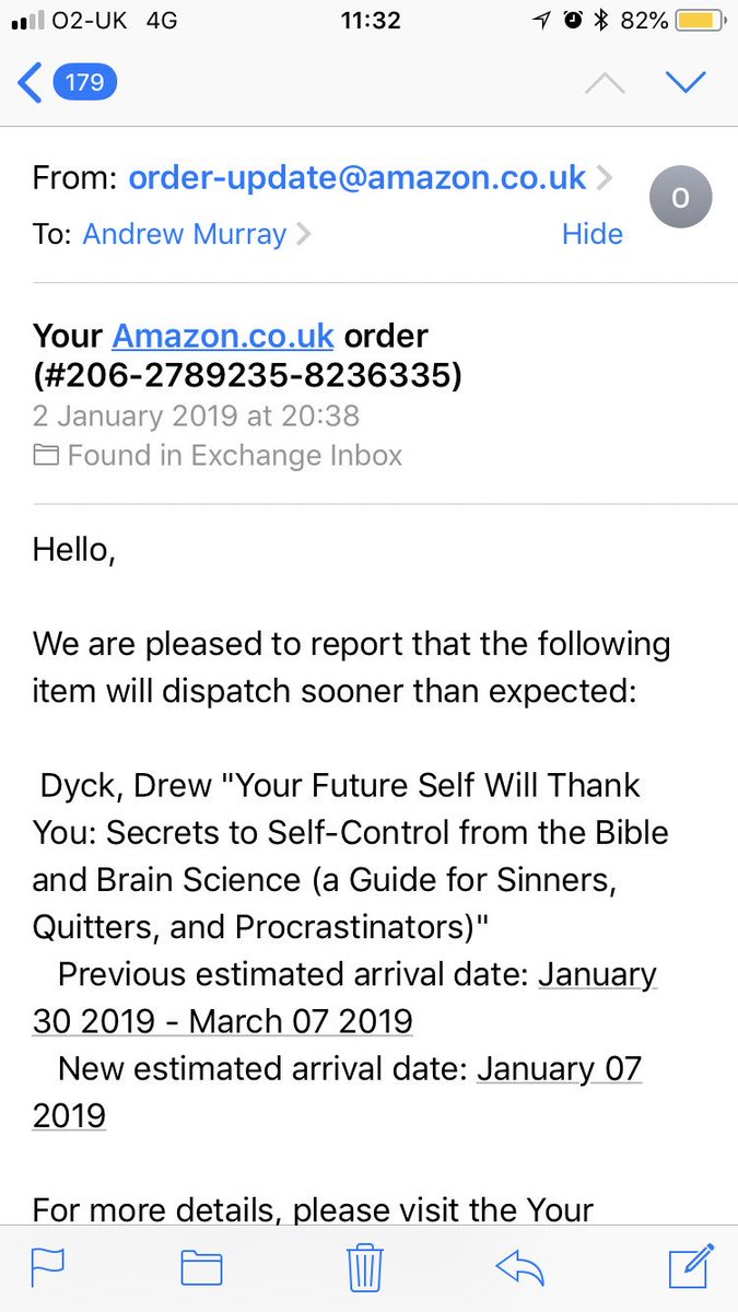 AndrewMurray6's tweet photo. @drewdyck My copy is on its way to Northern Ireland, at last. https://t.co/dmn9iYQY5J