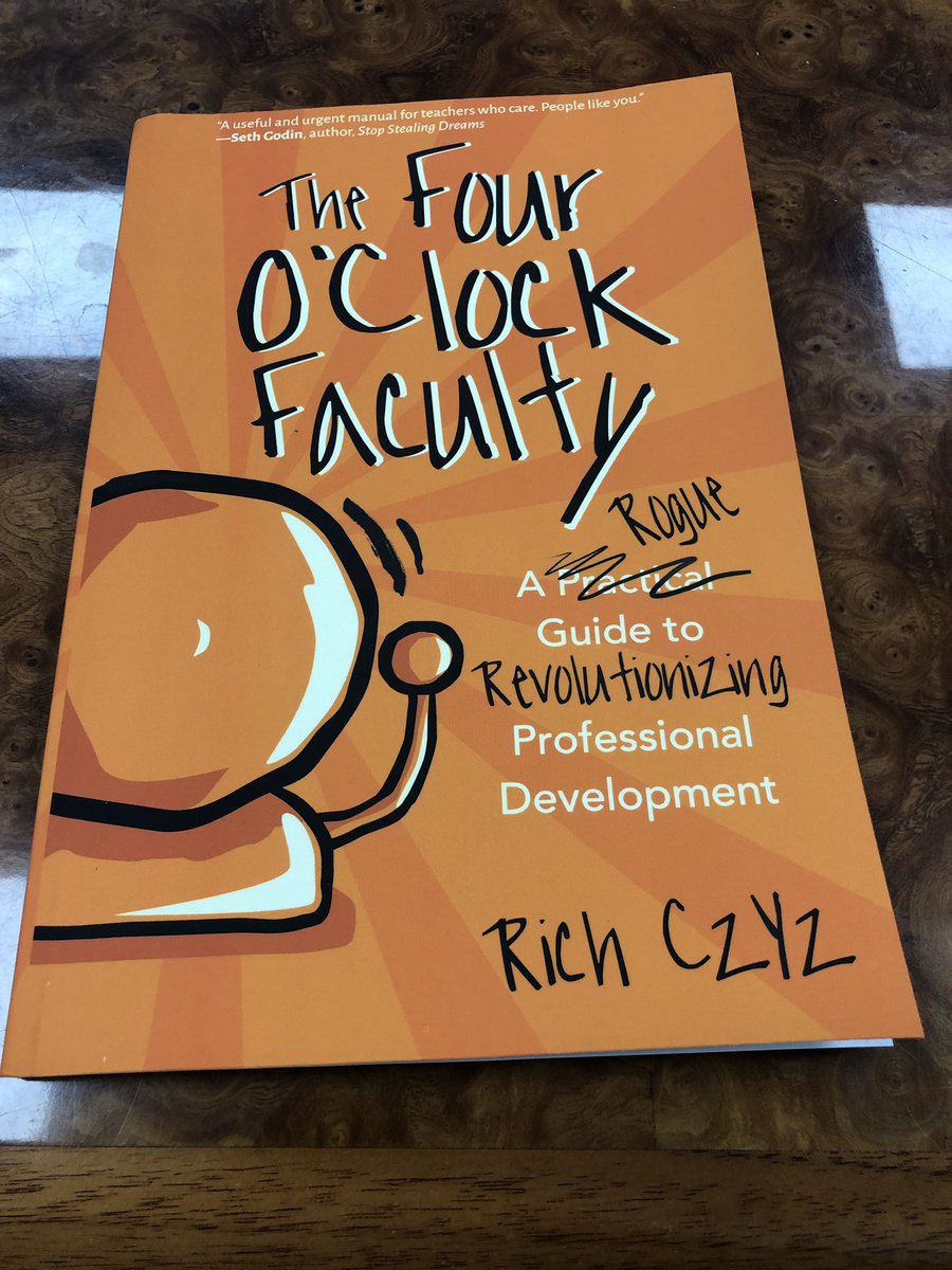 michaeltwright7's tweet photo. Thanks to @RACzyz & @4OClockFaculty for the book! Love this book and resources so much that I have given out my three previous copies. #roguepd #relevantpd @KalimRayburn @MrMillerSAS @John_DAdamo @nancyreed123 https://t.co/egGsaxAt01