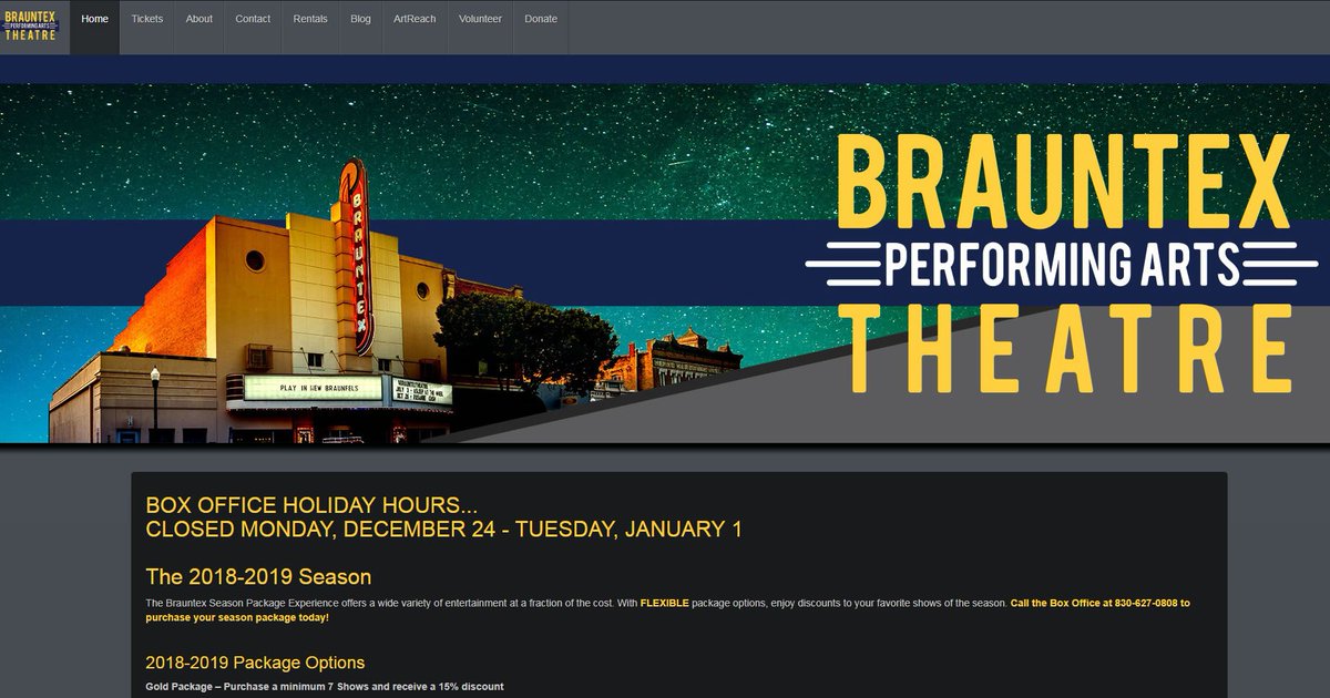 BrauntexTheatre's tweet image. Looking forward to a show at the Brauntex Theatre? Make sure you are using our official Web site which looks like this picture. We have seen an increase in resale Web sites selling tickets to Brauntex Theatre shows. Help us in getting the word out and share this post!