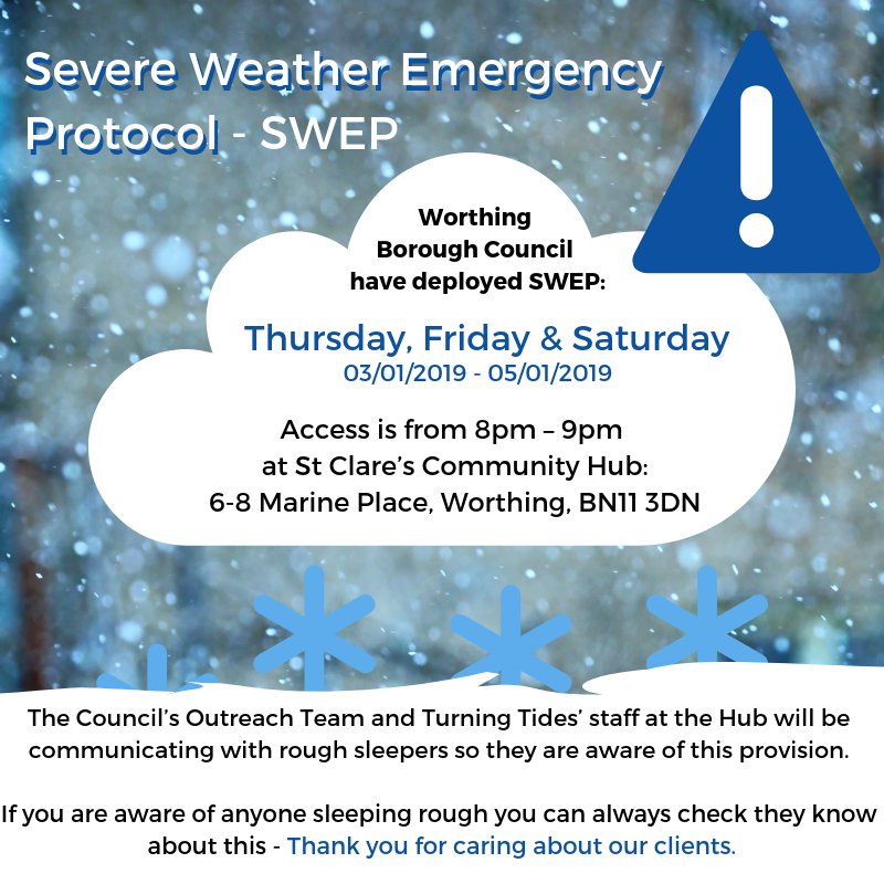 Turning Tides Org on Twitter "SWEP deployed in Worthing St Clare's…