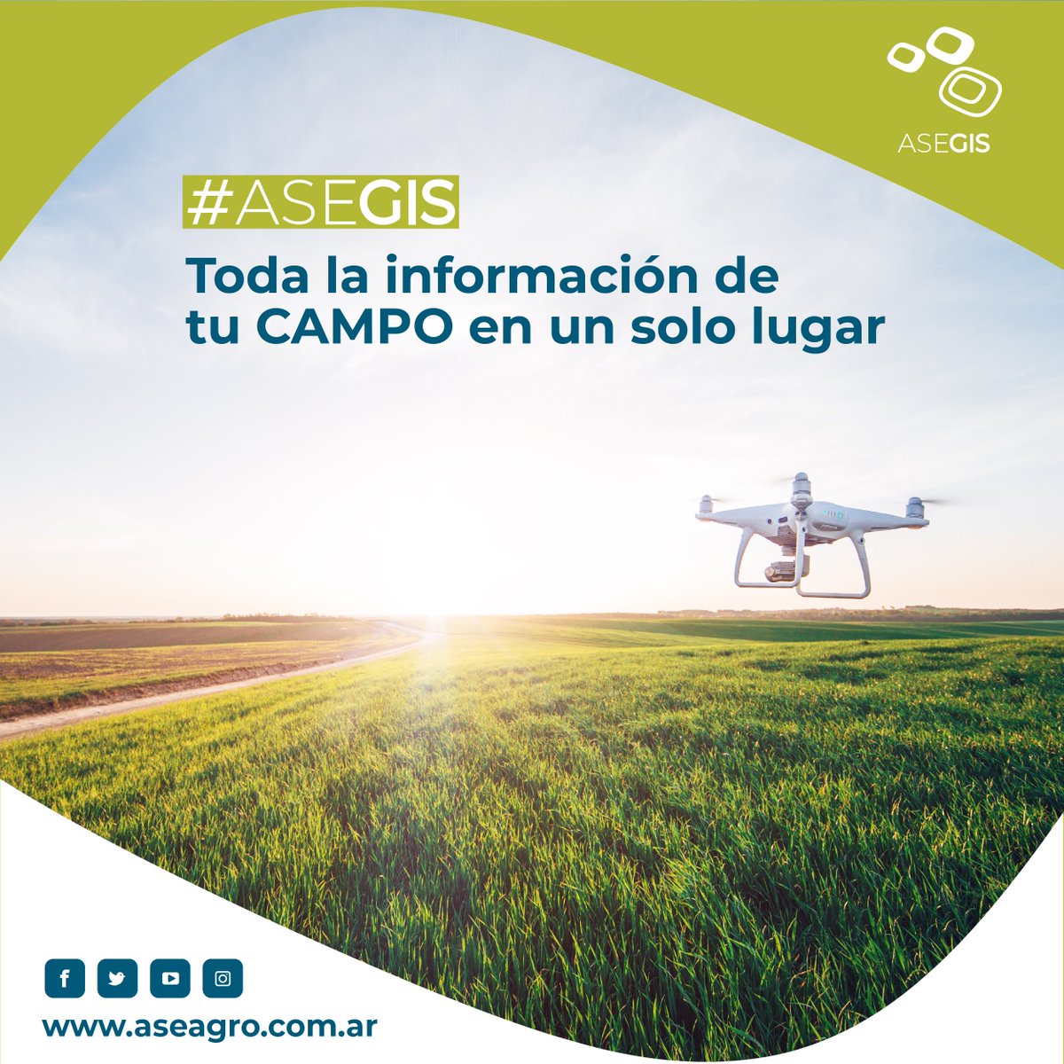 AseagroAG's tweet photo. Conocimiento es rendimiento. 📲💻 #Asegis te provee los DATOS + precisos para tu campo. 📈 🛰 

¡Desterremos el #Masomenometro!

#Muchomasqueunaapp #AgTech https://t.co/XCZXPY0FnX