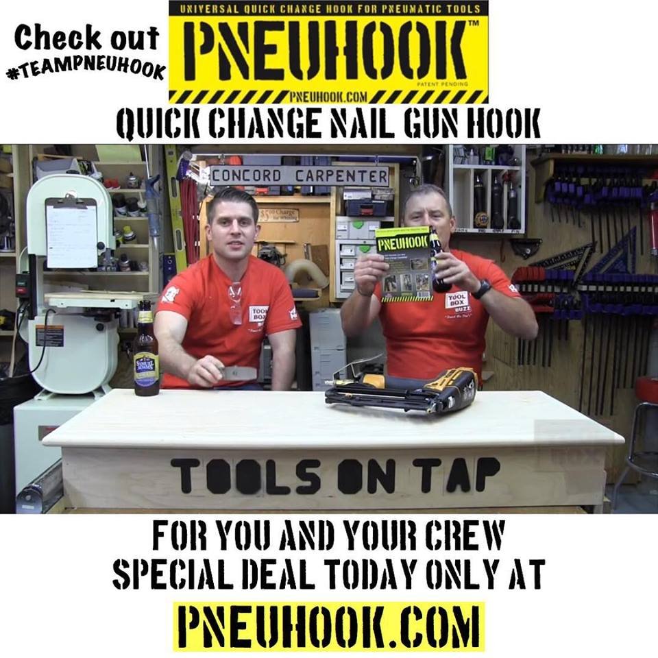 🔨#Carpenters It’s Friday. Start this new year off right w/ PNEUHOOK® *Universal Quick change nail gun hook* PNEUHOOK.com to order.