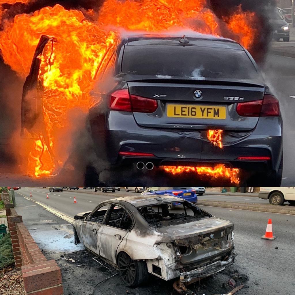 dino_geo's tweet photo. On 31/10/18 my mates 2016 335d caught fire with his 10 year old son inside. They recalled 1.6 million cars in 2018 for fire risk but his car wasn’t on the list.They refuse to show the Inspection report and have stated that it’s not their problem. Please act before someone dies! https://t.co/Jc7dV9wkaV