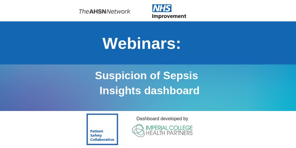 Ldn_ICHP's tweet photo. Don't miss our first Sepsis Dashboard webinar next Thurs 10 Jan! Your chance to learn more about and shape the Suspicion of Sepsis (SOS) Dashboard in our free series of Webinars. Sign up: https://t.co/hETqXGrlLh #SuspicionOfSepsis #Sepsis #PatientSafety https://t.co/9ahJuWuTGt