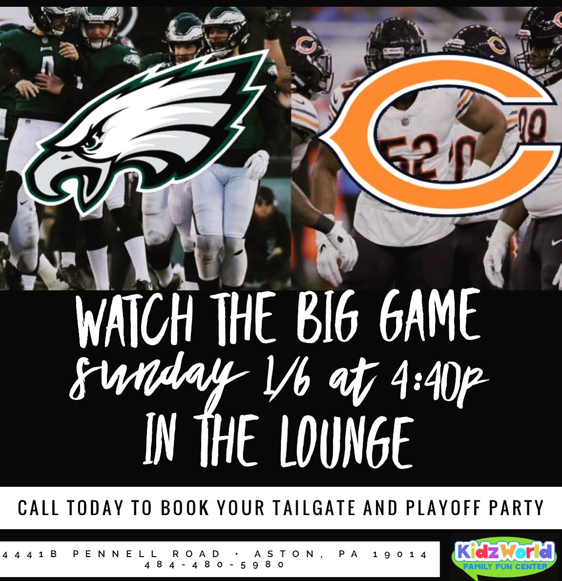 🎉🏈 Our lounge is open THIS Sunday 1/6 for the Eagles game!! Call today to book and host your tailgate and playoff party!! 🏈🎉
