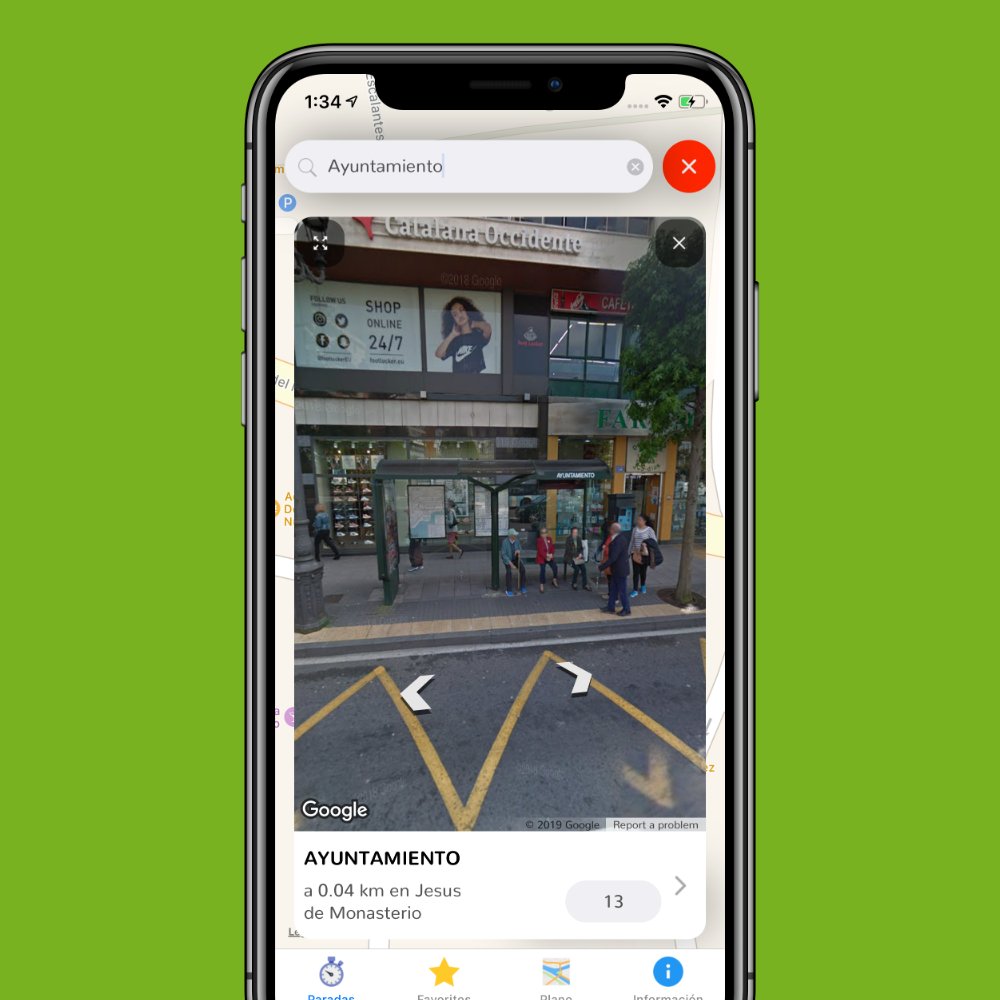 BUSantander's tweet photo. ¿No conoces la zona a la que vas? ¿Tienes dudas sobre la parada? B-U-S integra Google Street View para facilitar tus desplazamientos. https://t.co/e7mMIXj3tC