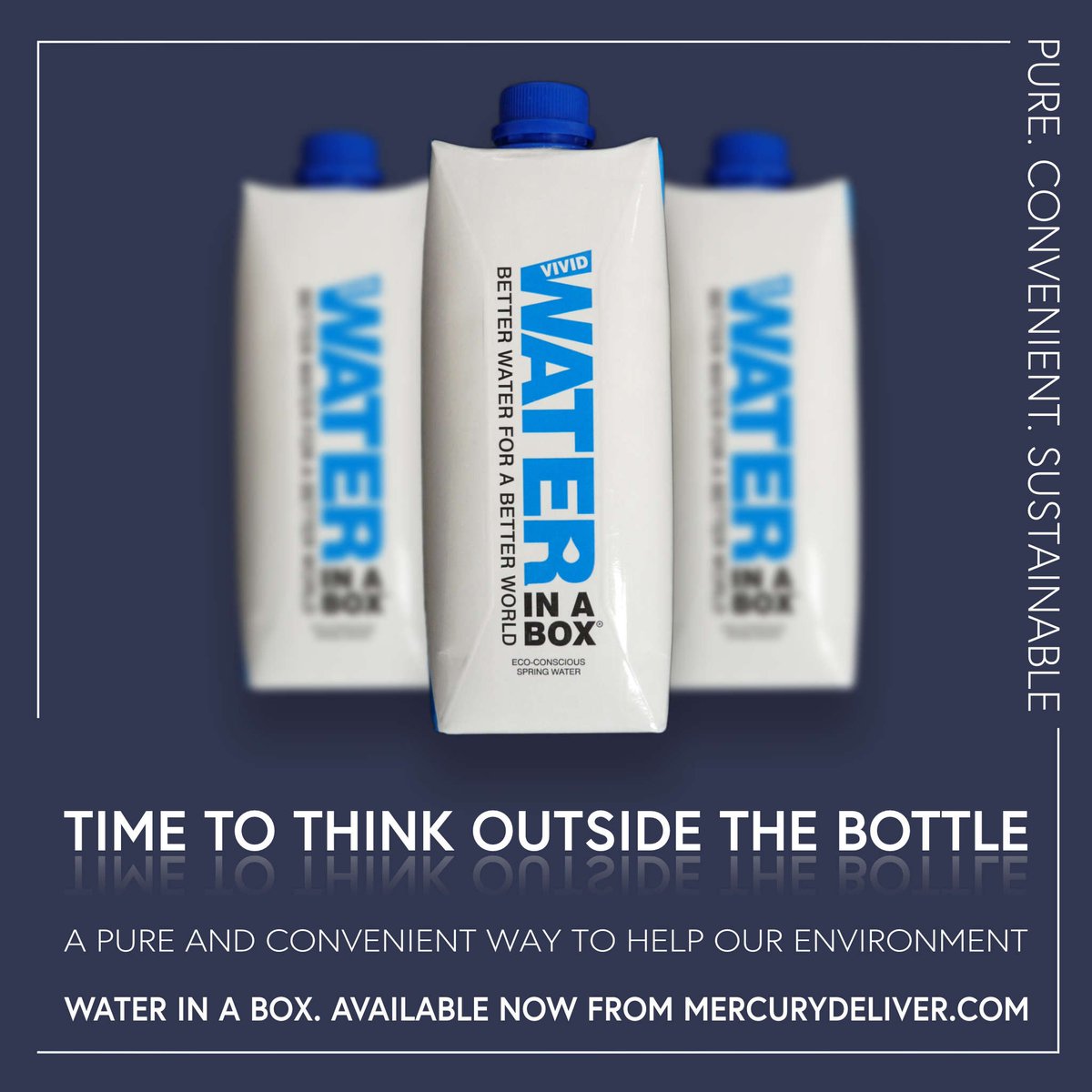 Water In A Box. Natural Spring Water in a recyclable box. A pure natural  choice for those looking for a more eco friendly alternative to traditional plastic bottled water. Click for more info: bit.ly/2UaXKaj   @WaterinaBox_  @ecoactivejersey  @PlasticFreeJsy
