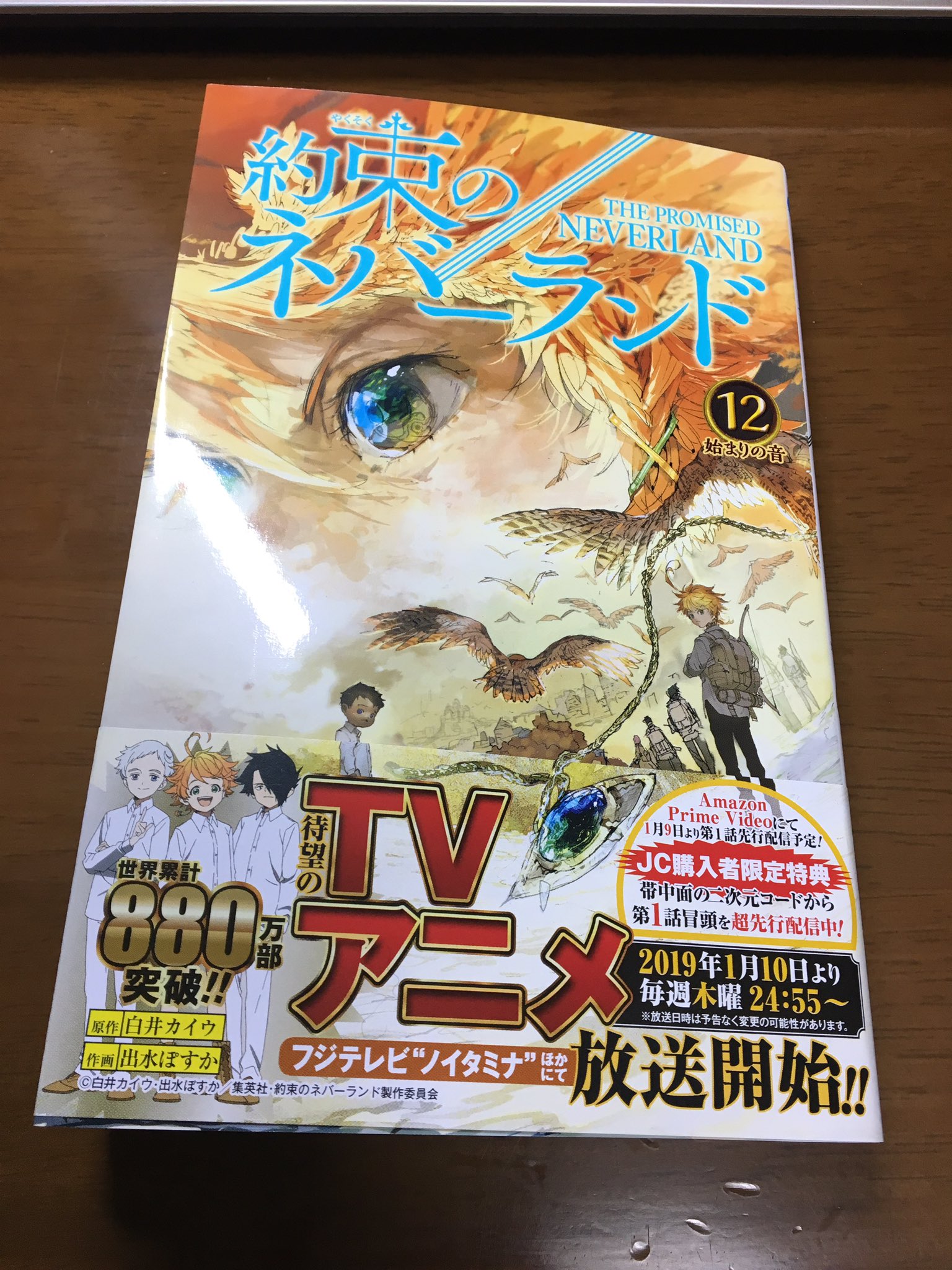 だだちよ 本日発売 約束のネバーランド 12巻買って来ました 新章突入で相変わらず熱い展開 来週からアニメも始めるらしく そちらも合わせて楽しみたいと思います T Co V2zg51uwre Twitter