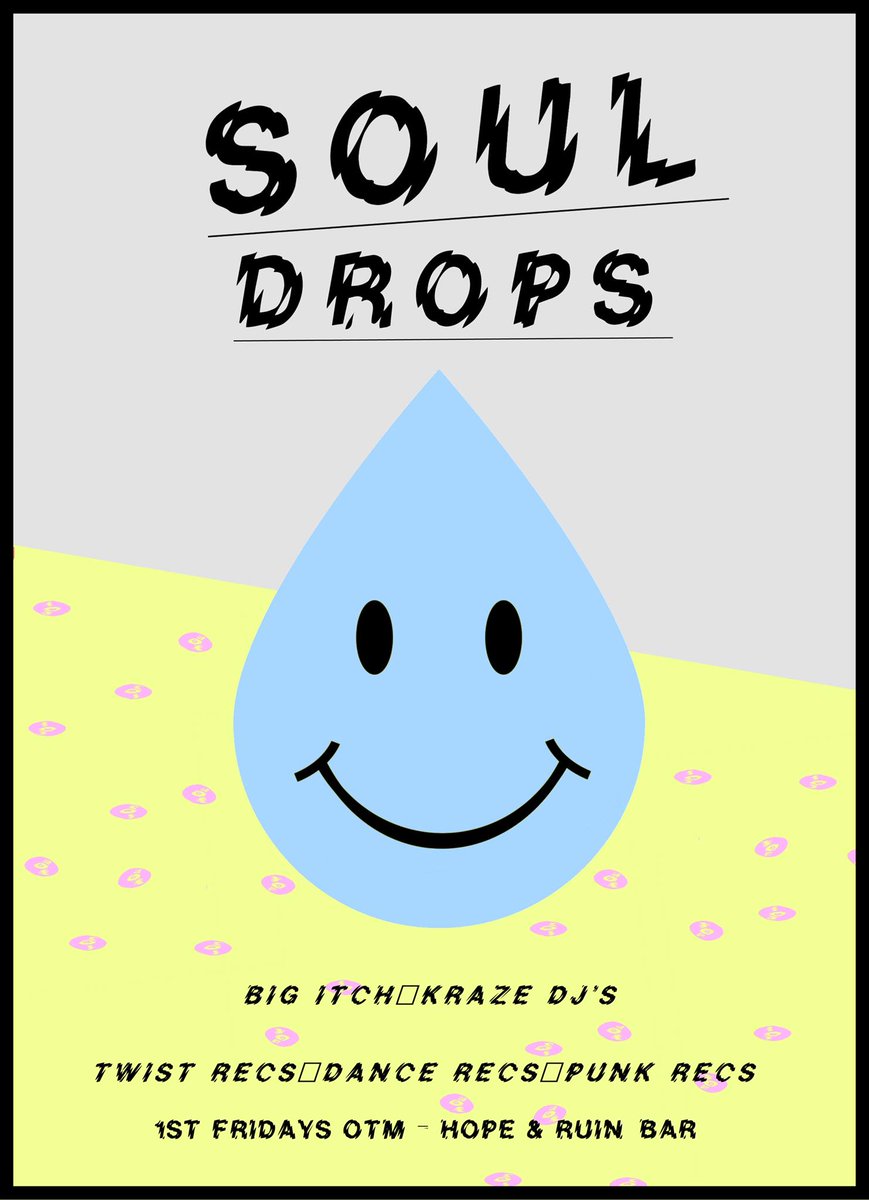 thehopeandruin's tweet photo. Another night of slammin' #vinyl selections with #SOULDROPS tonight.
#60s #SOUL #R&B #GARAGE vs #80s #SOUL #SYNTH & #DIY
FREE ENTRY
20:00-late https://t.co/zwbl3hxwGL